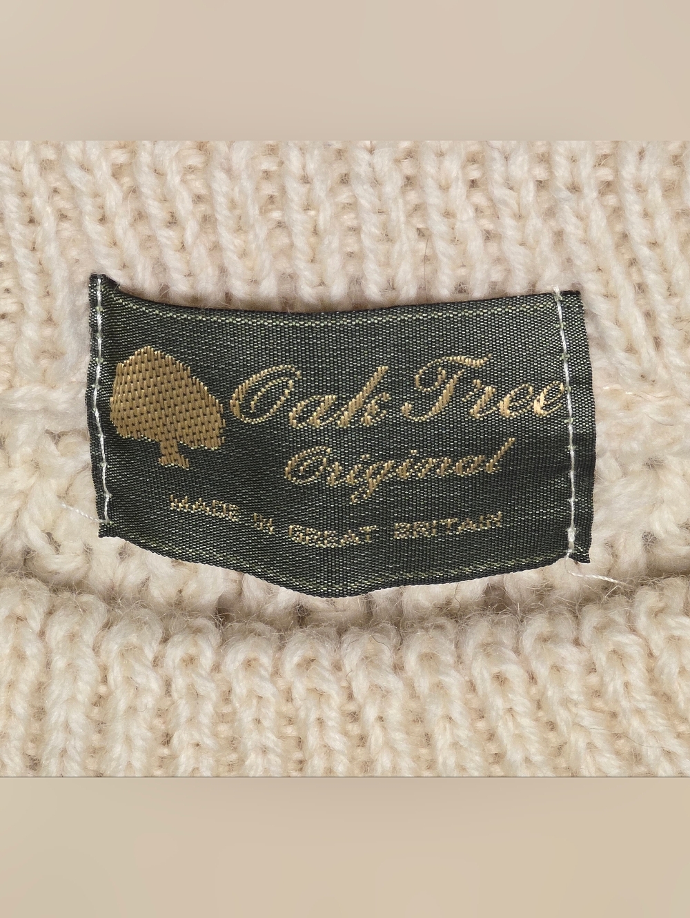 Cream Cable Knit Sweater - Picture 3 of 4